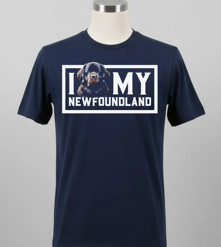 I Dog My Newfoundland Shirt - balck-shirt I Dog My Newfoundland Shirt Balck Shirt 2