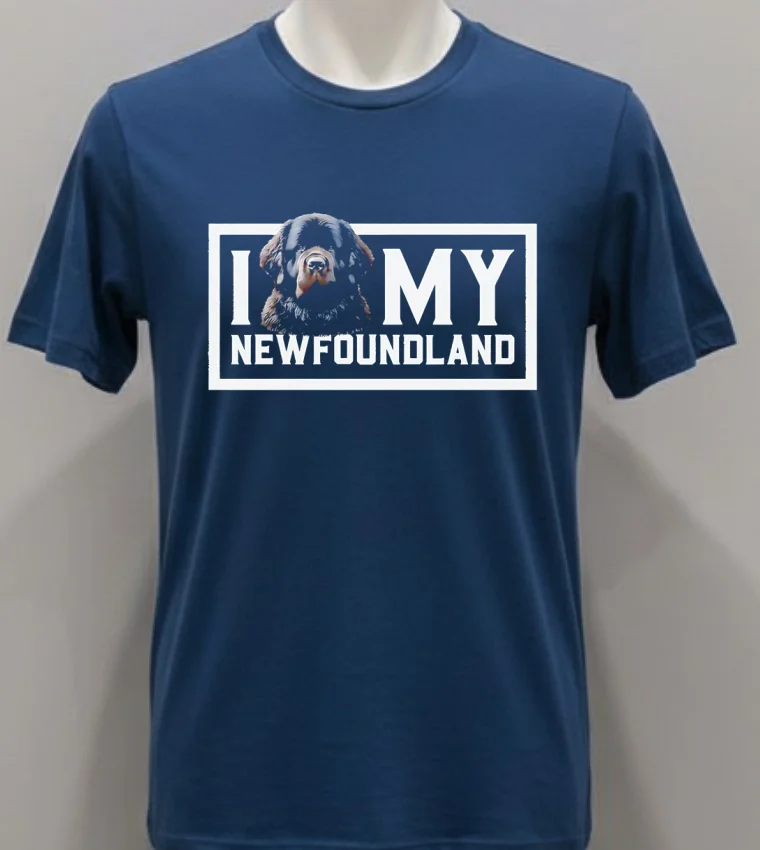 I Dog My Newfoundland Shirt - navy-shirt I Dog My Newfoundland Shirt Navy Shirt