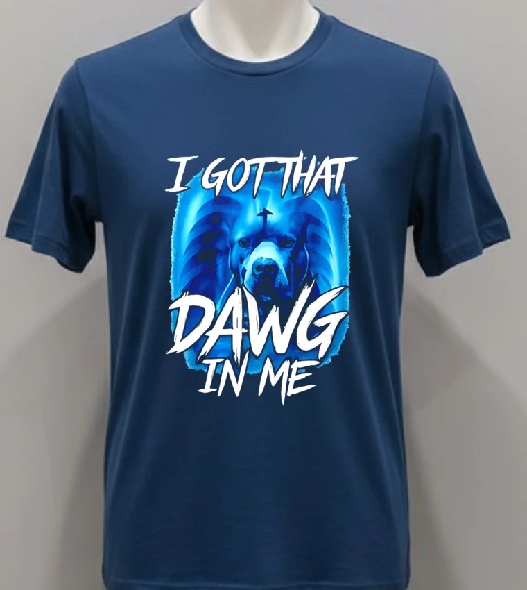 I Got That Dawg In Pitbull Dog Shirt - navy-shirt I Got That Dawg In Pitbull Dog Shirt Navy Shirt