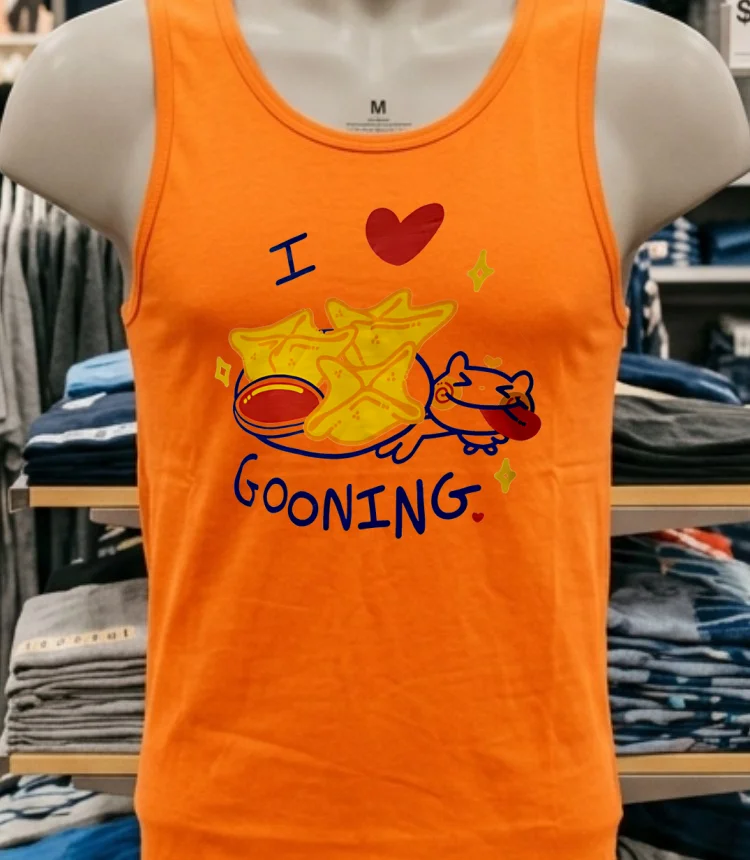 I Love Gooning Shirt - orange-shirt I Love Gooning Shirt Orange Shirt