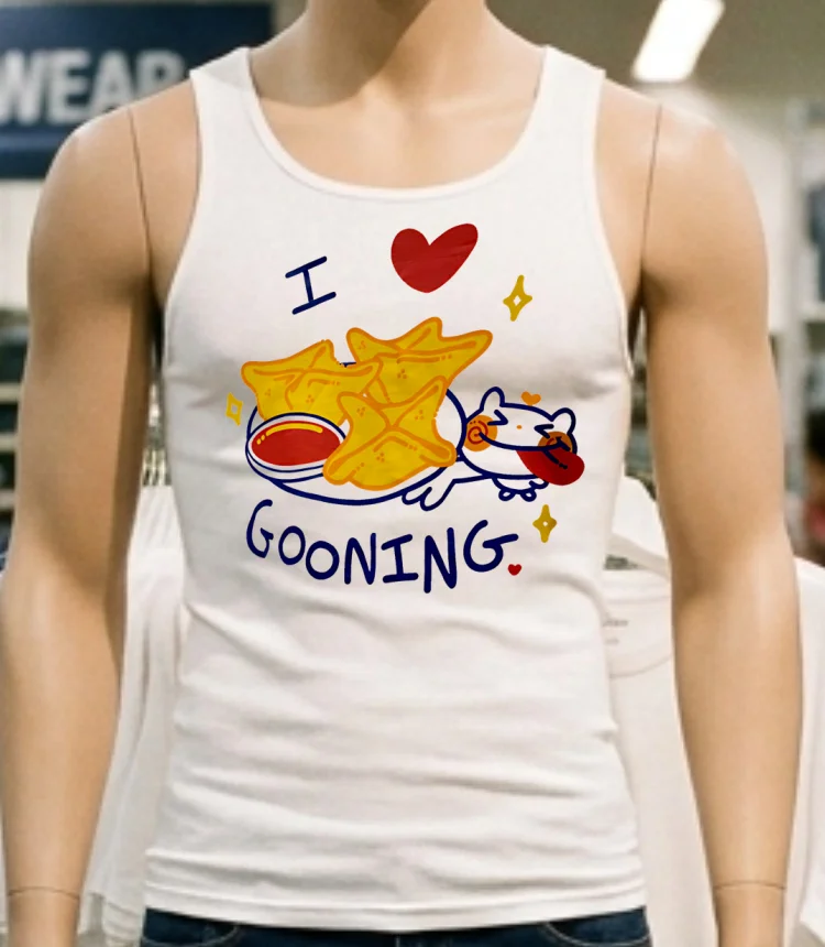 I Love Gooning Shirt - white-t-shirt I Love Gooning Shirt White T Shirt 1