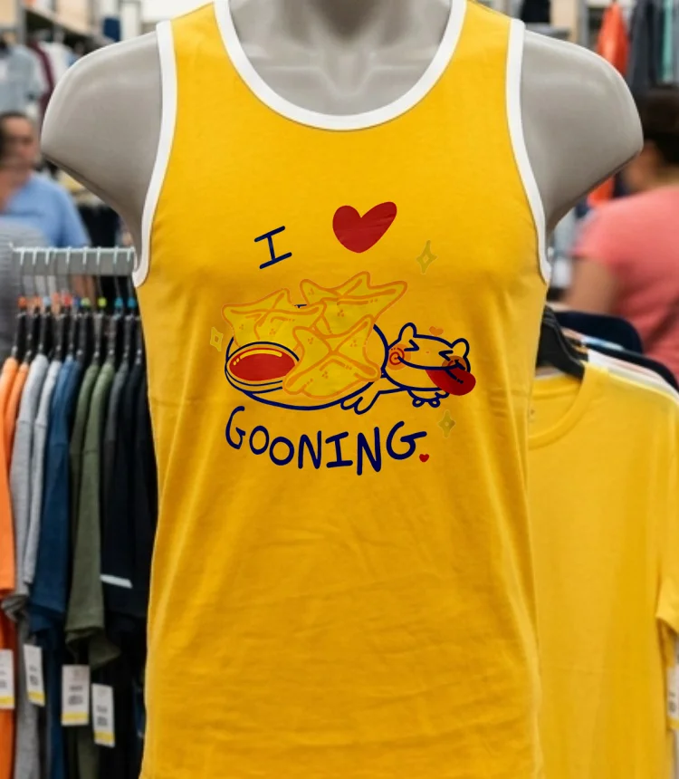 I Love Gooning Shirt - yellow-t-shirt I Love Gooning Shirt Yellow T Shirt