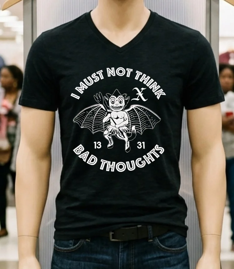 I Must Not Think Bad Thoughts Shirt - balck-shirt I Must Not Think Bad Thoughts Shirt Balck Shirt