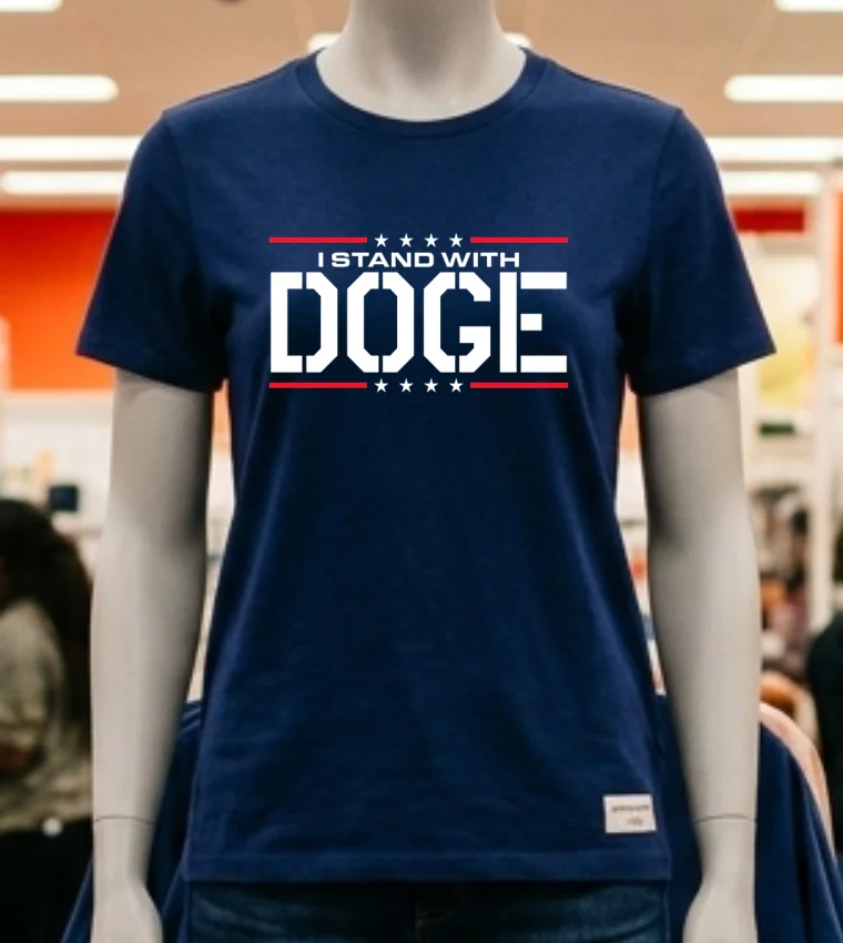 I Stand With Doge Shirt - navy-shirt I Stand With Doge Shirt Navy Shirt 1