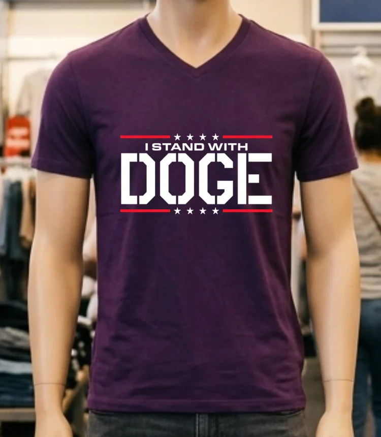 I Stand With Doge Shirt - purple-shirt I Stand With Doge Shirt Purple Shirt
