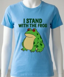I Stand With The Frog Green Shirt