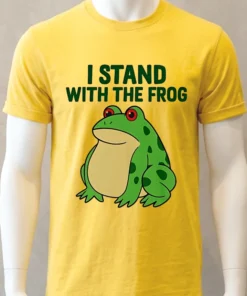 I Stand With The Frog Green Shirt
