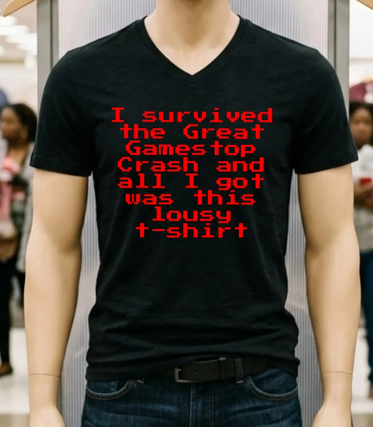 I Survived The Great Gamestop Crash And All I Got Was This Lousy T Shirt Shirt - balck-shirt I Survived The Great Gamestop Crash And All I Got Was This Lousy T Shirt Shirt Balck Shirt