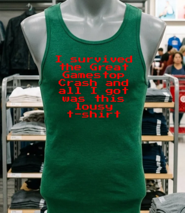 I Survived The Great Gamestop Crash And All I Got Was This Lousy T Shirt Shirt - green-shirt I Survived The Great Gamestop Crash And All I Got Was This Lousy T Shirt Shirt Green Shirt