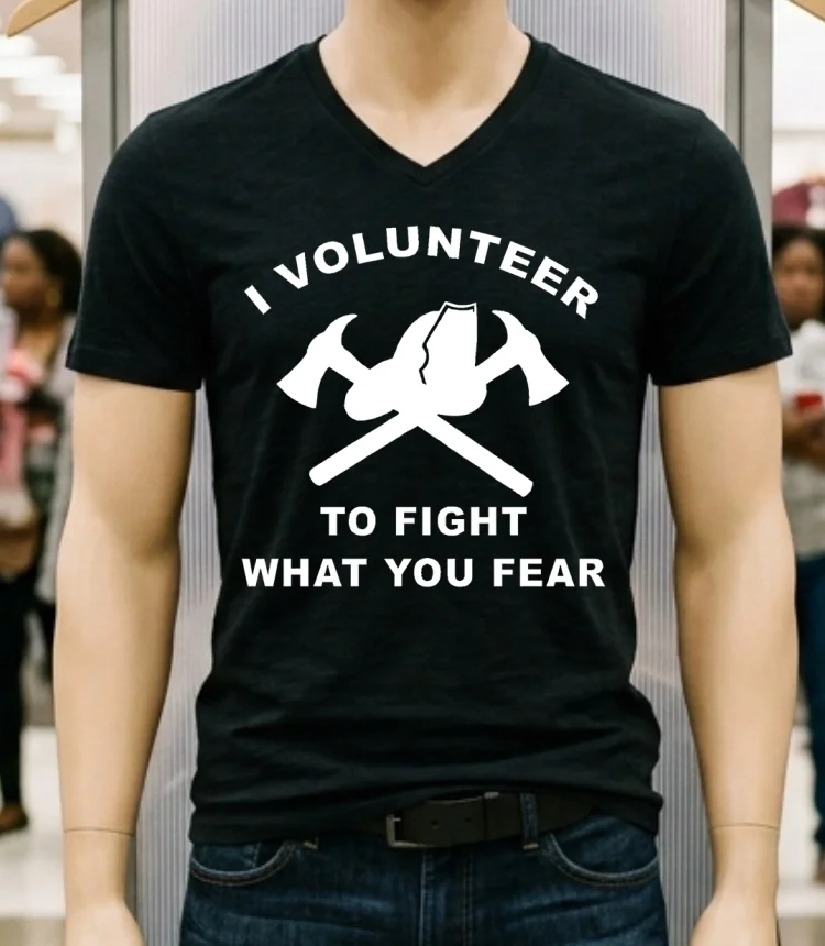I Volunteer To Fight What Fear Shirt - balck-shirt I Volunteer To Fight What Fear Shirt Balck Shirt