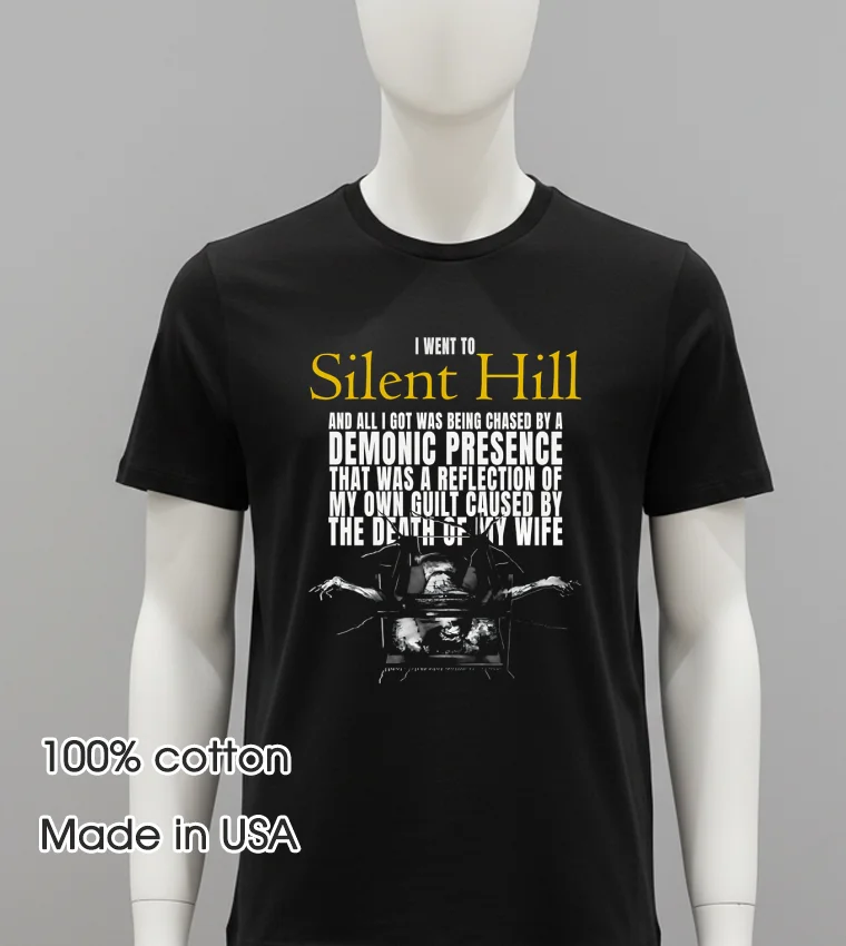 I Went To Silent Hill 2 Lousy Shirt - balck-shirt I Went To Silent Hill 2 Lousy Shirt Balck Shirt