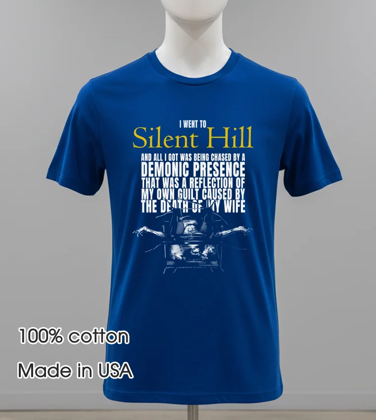 I Went To Silent Hill 2 Lousy Shirt - navy-shirt I Went To Silent Hill 2 Lousy Shirt Navy Shirt 1