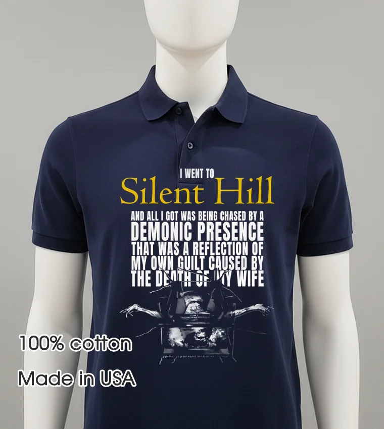 I Went To Silent Hill 2 Lousy Shirt - navy-shirt I Went To Silent Hill 2 Lousy Shirt Navy Shirt 2