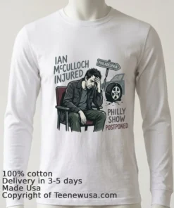 Ian Mcculloch Injured In Auto Accident And Philly Show Postponed T Shirt