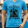 Im A Book Dragons Not A Worm Book Shirt Blue Shirt