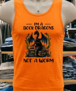 I M A Book Dragons Not A Worm Book Shirt