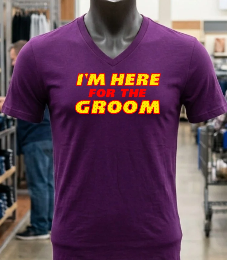 I M Here For The Groom Kansas City Chiefs Shirt - purple-shirt Im Here For The Groom Kansas City Chiefs Shirt Purple Shirt