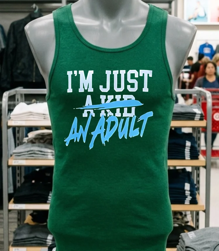 I M Just An Adult Shirt - green-shirt Im Just An Adult Shirt Green Shirt