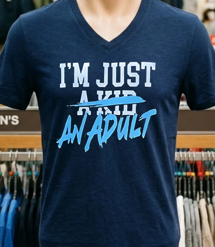 Im Just An Adult Shirt Navy Shirt