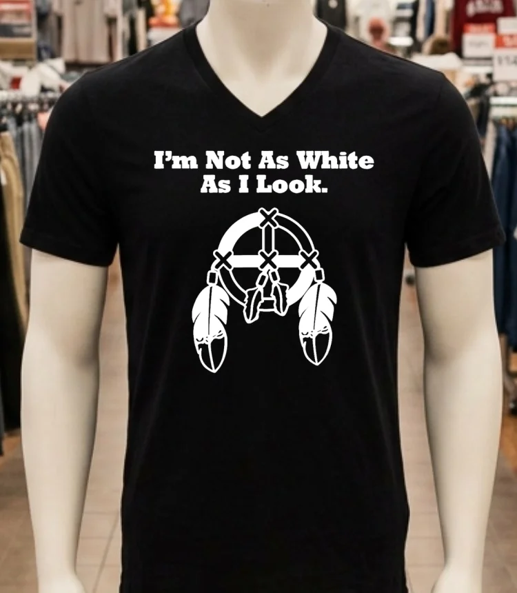Im Not As White As I Look Shirt Balck Shirt 1