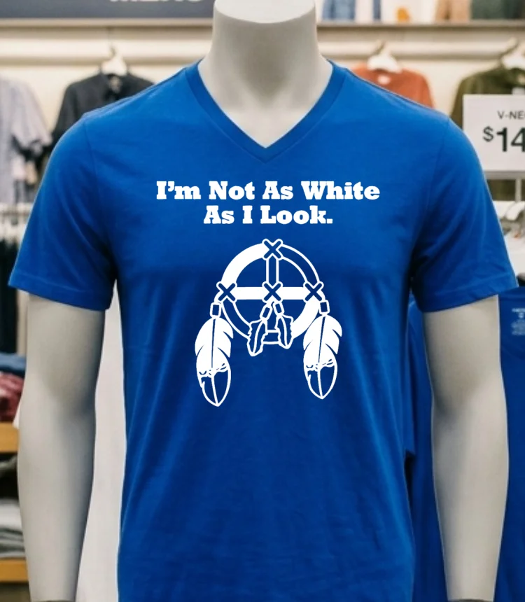 I M Not As White As I Look Shirt - navy-shirt Im Not As White As I Look Shirt Navy Shirt 1