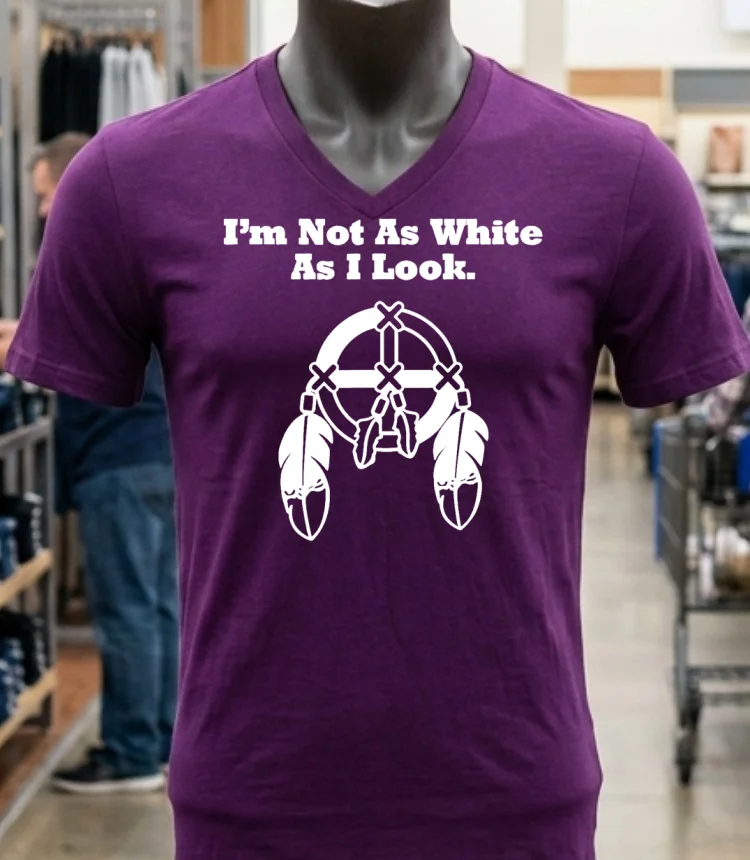 I M Not As White As I Look Shirt - purple-shirt Im Not As White As I Look Shirt Purple Shirt