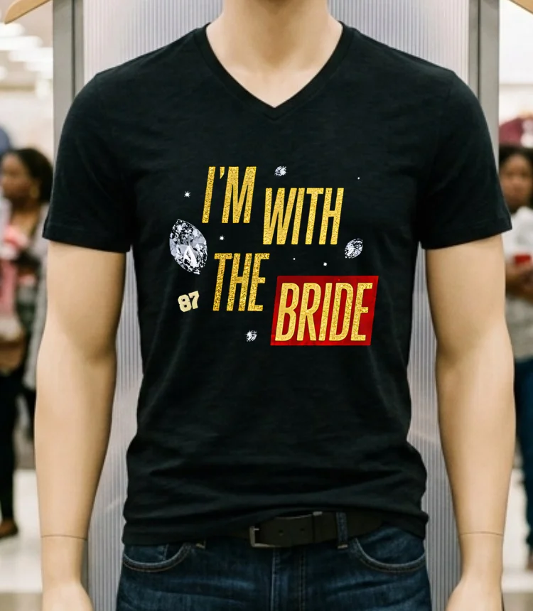 I M With The Bride Kansas City Chiefs Shirt - balck-shirt Im With The Bride Kansas City Chiefs Shirt Balck Shirt