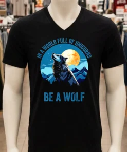 In A World Full Of Unicorns Be A Wolf Shirt