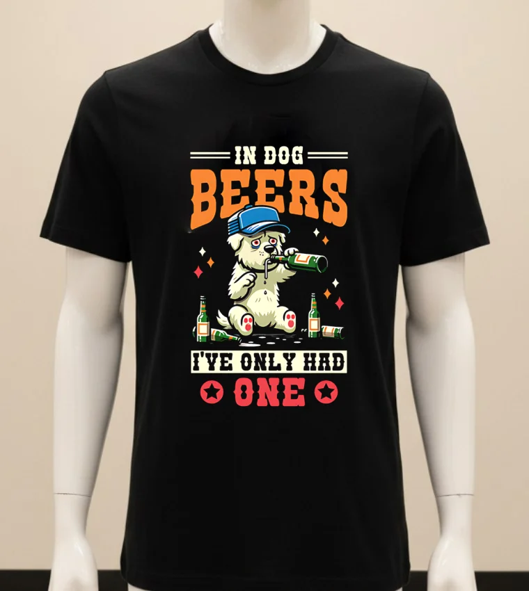 In Dog Beers I Ve Only Had One Shirt - balck-shirt In Dog Beers Ive Only Had One Shirt Balck Shirt