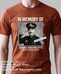 In Memory Of Corporal Marc Pinizzotto 43 Years Old T Shirt