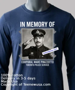 In Memory Of Corporal Marc Pinizzotto 43 Years Old T Shirt