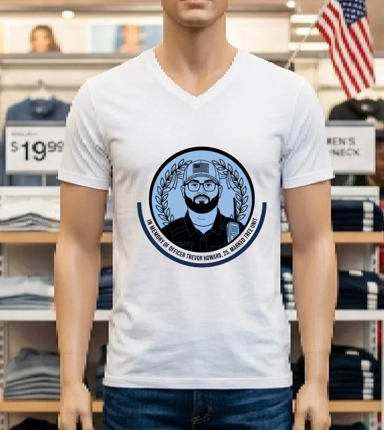 In Memory Of Officer Trevor Howard 25 Of The Marked Tree Unit T Shirt White T Shirt 5