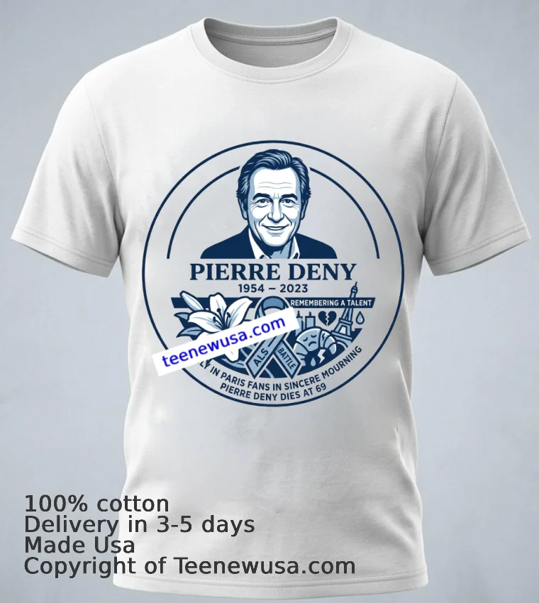 In Memory Of Pierre Deny T Shirt - white-t-shirt 1 In Memory Of Pierre Deny T Shirt White T Shirt 1