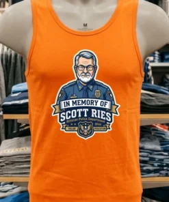In Memory Of Scott Ries (54), A Police Officer With The Rittman Police Department In Ohio T Shirt