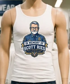 In Memory Of Scott Ries (54), A Police Officer With The Rittman Police Department In Ohio T Shirt
