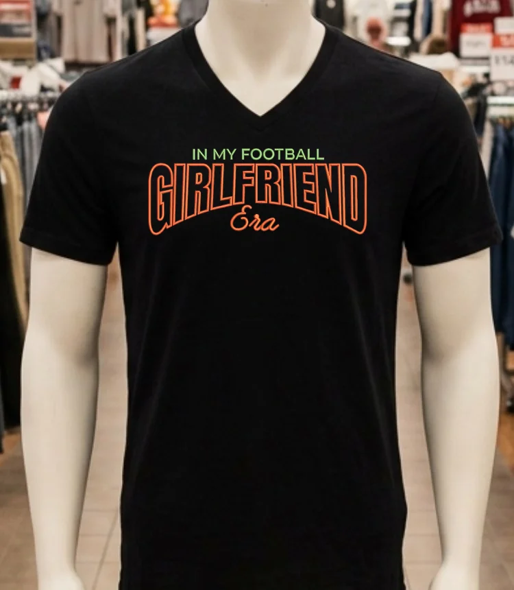 In My Football Girlfriend Era Style Shirt Balck Shirt 1