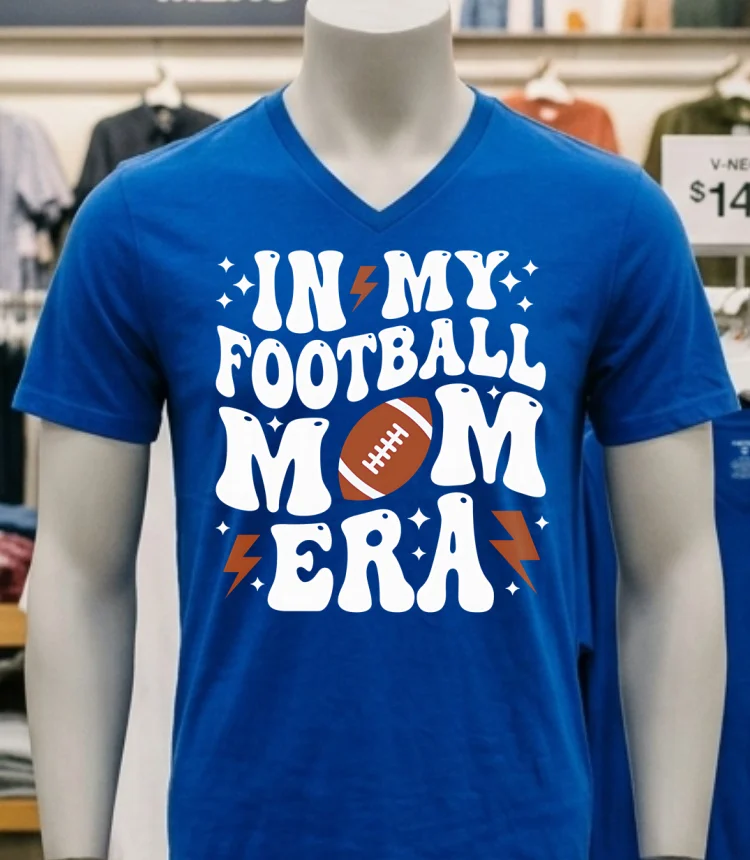 In My Football Mom Era Football Season Game Day Shirt - navy-shirt In My Football Mom Era Football Season Game Day Shirt Navy Shirt 1