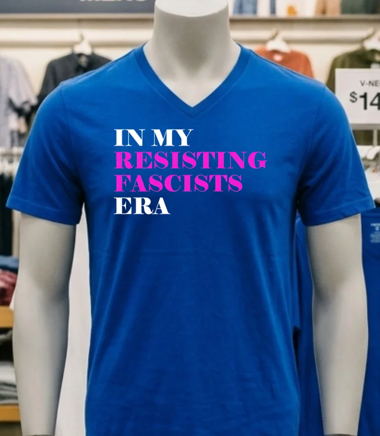 In My Resisting Fascists Era Shirt - navy-shirt In My Resisting Fascists Era Shirt Navy Shirt 1