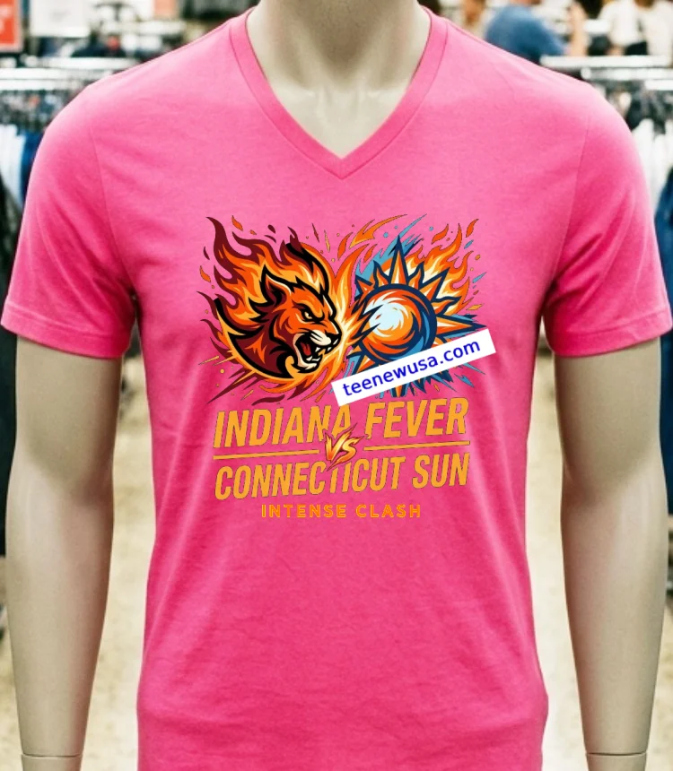 Indiana Fever Vs Connecticut Sun At Gainbridge Fieldhouse Wnba Sport T Shirt Pink T Shirt