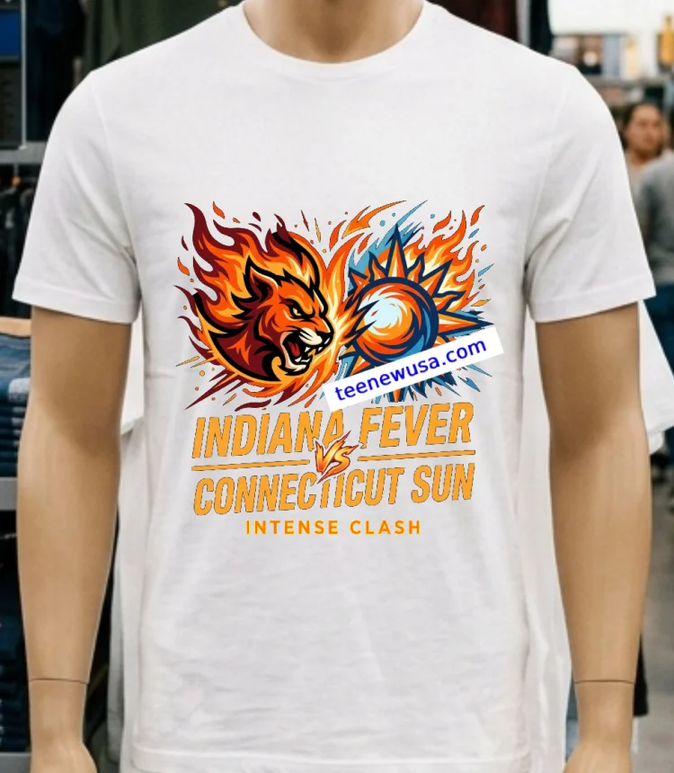 Indiana Fever Vs Connecticut Sun At Gainbridge Fieldhouse Wnba Sport T Shirt White T Shirt 1