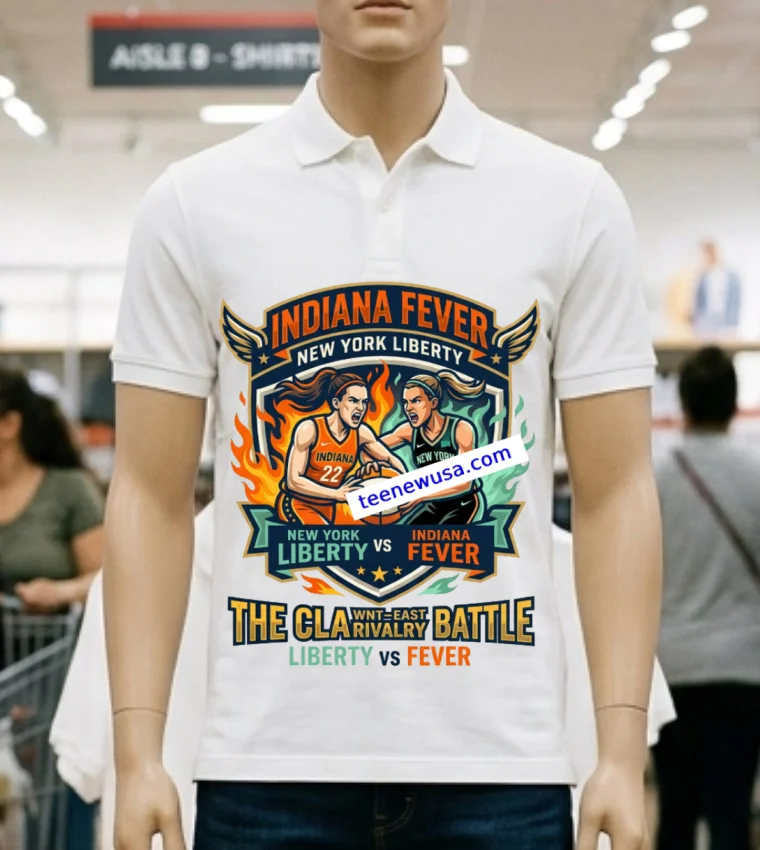 Indiana Fever Vs New York Liberty Wnba Sport T Shirt White T Shirt