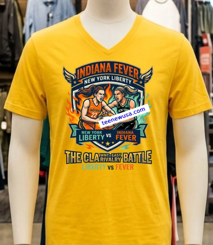Indiana Fever Vs New York Liberty Wnba Sport T Shirt - yellow-t-shirt Indiana Fever Vs New York Liberty Wnba Sport T Shirt Yellow T Shirt 1