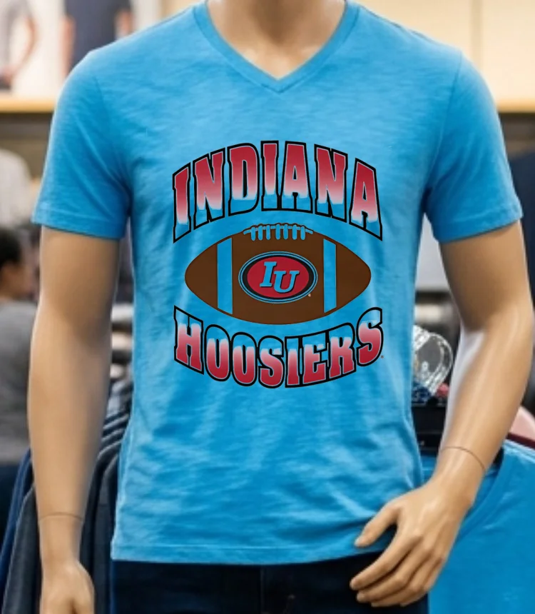 Indiana Hoosiers Football 25 Shirt - blue-shirt Indiana Hoosiers Football 25 Shirt Blue Shirt