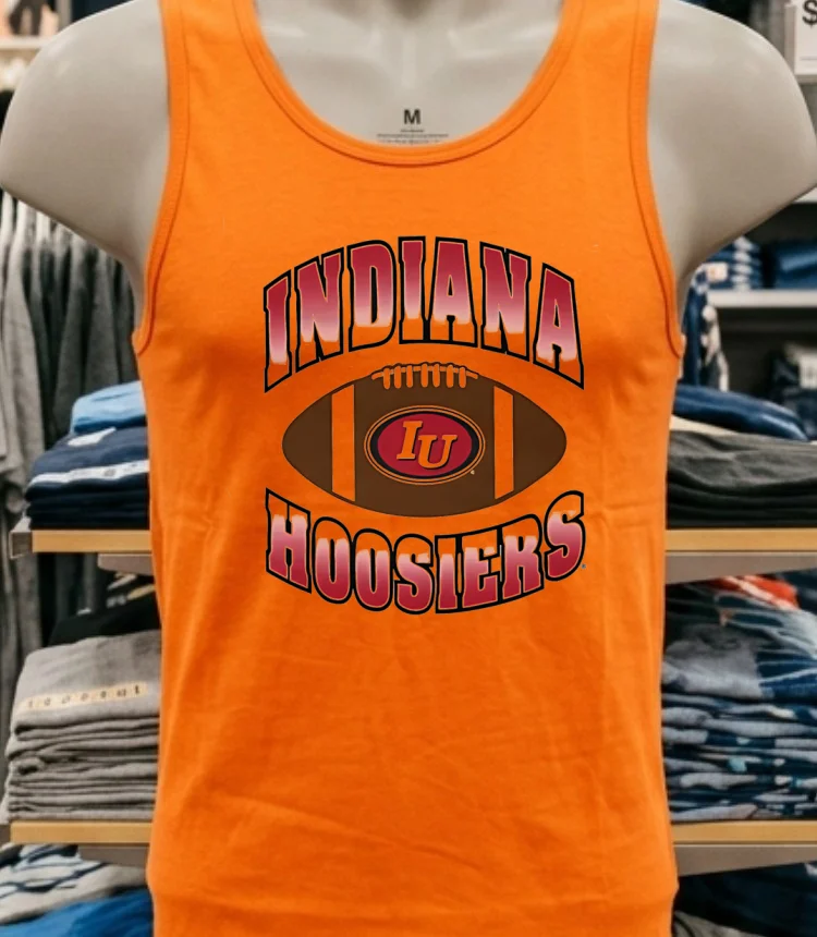 Indiana Hoosiers Football 25 Shirt - orange-shirt Indiana Hoosiers Football 25 Shirt Orange Shirt