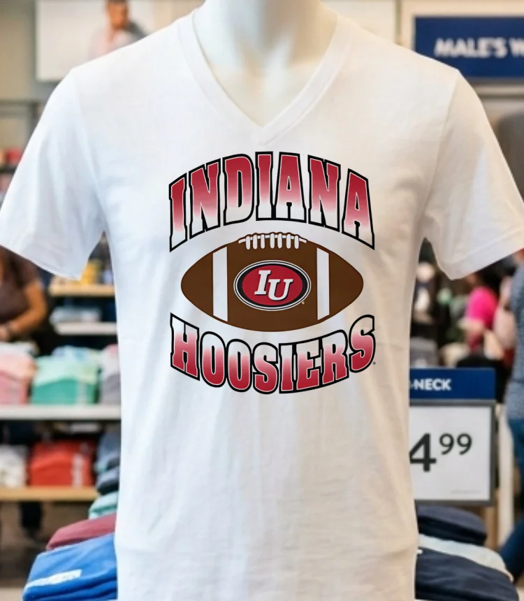 Indiana Hoosiers Football 25 Shirt - white-t-shirt Indiana Hoosiers Football 25 Shirt White T Shirt 2