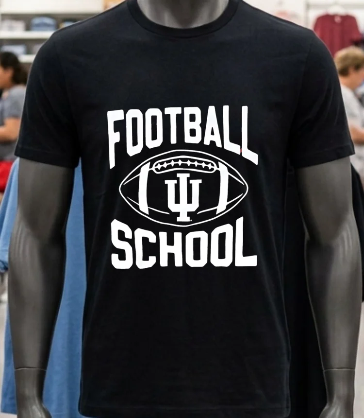 Indiana Is A Football School Shirt - balck-shirt Indiana Is A Football School Shirt Balck Shirt 2
