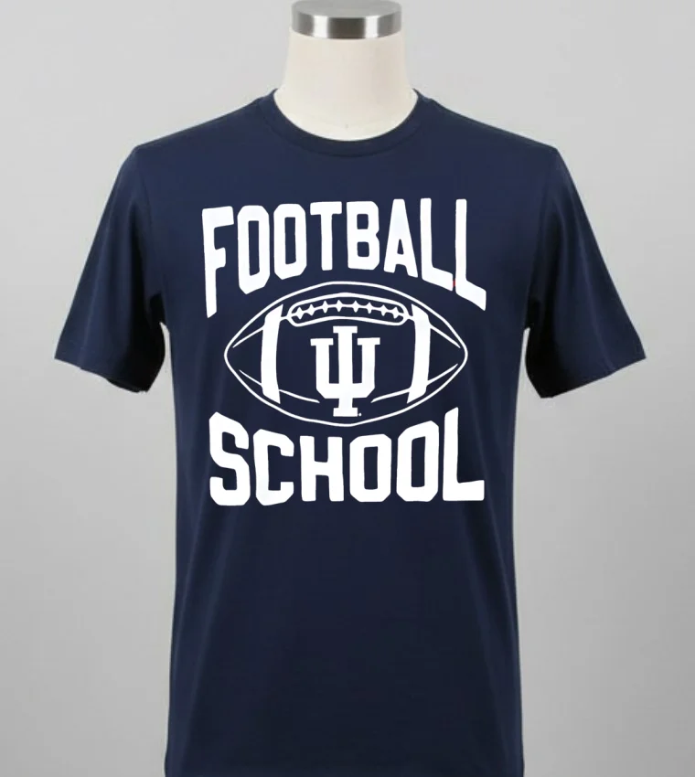 Indiana Is A Football School Shirt - balck-shirt Indiana Is A Football School Shirt Balck Shirt