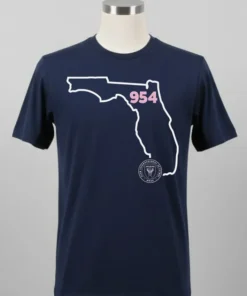 Inter Miami Cf 954 Area Code State Shirt