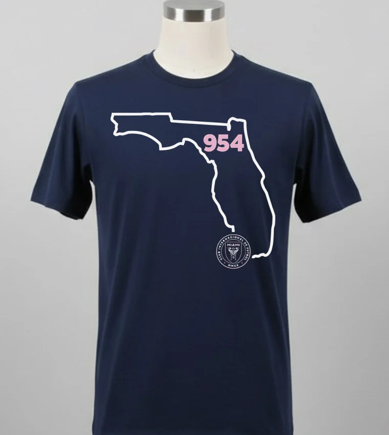 Inter Miami Cf 954 Area Code State Shirt - balck-shirt Inter Miami Cf 954 Area Code State Shirt Balck Shirt