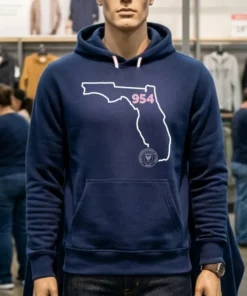 Inter Miami Cf 954 Area Code State Shirt